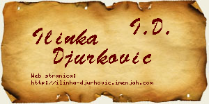 Ilinka Đurković vizit kartica